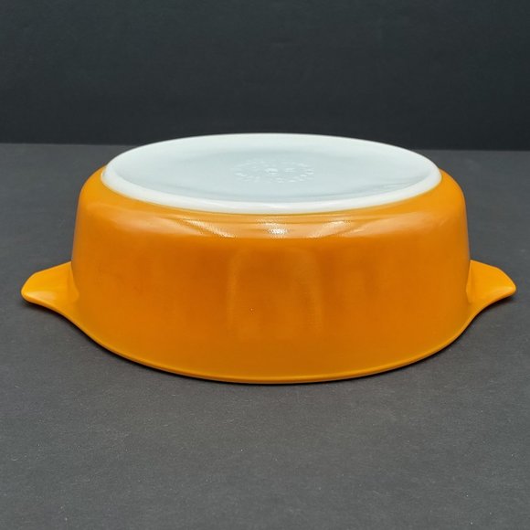 Pyrex Orange 1 Pint Casserole 471 Round Friendship 1 Pt Serving Dish - Picture 9 of 13
